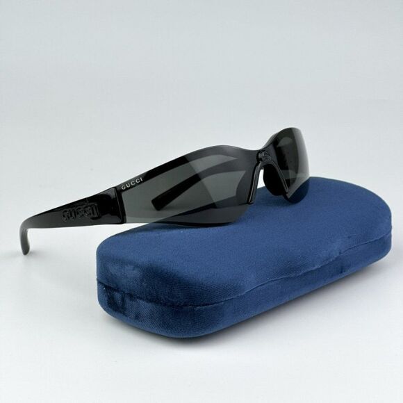 NEW Gucci GG1651S 001 Black Grey Unisex Mask Sunglasses GG 1651S